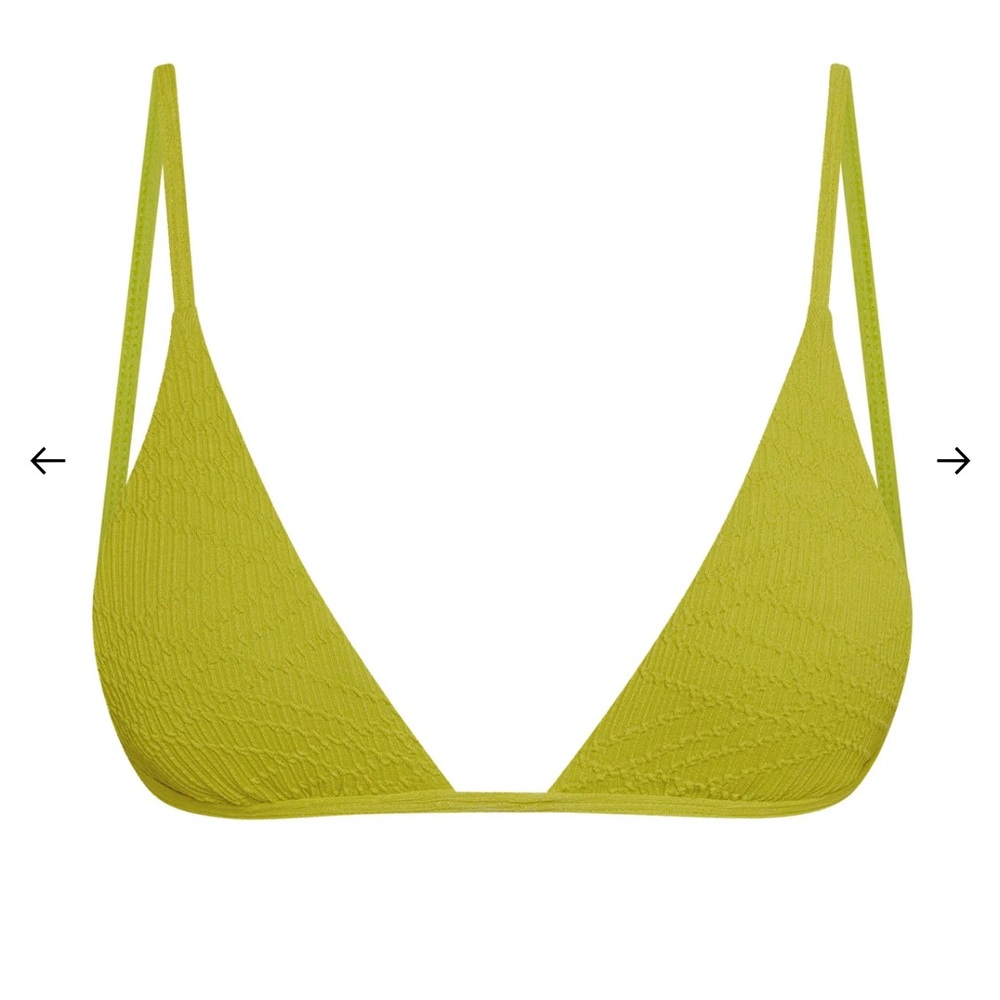 Monday swim chartreuse Barbados Bikini Top